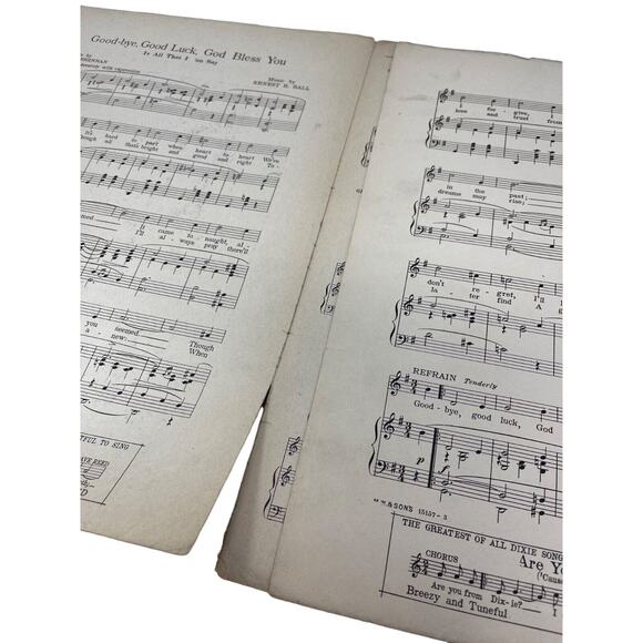 1916 Goodbye Good Luck God Bless You Sheet Music Brennan Ball Ballad - Picture 5 of 6